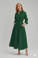 Lockeres Kleid Frauen Elastische Hohe Taille Dünnes Temperament zeigen