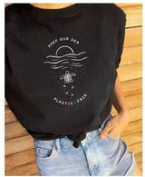 Eco-Friendly Ocean Conservation Tee-Black-1