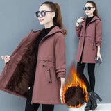 Winter Hooded Jacket with Thermal Lining-Bean Paste-1