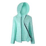 Lightweight Hooded Quilted Jacket-Green-1