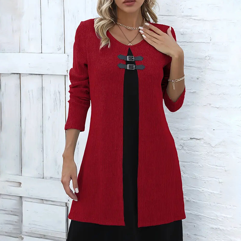 Colorblock Midi Daily Dress