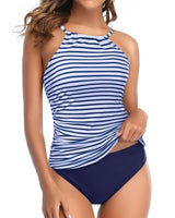 Lovemi - Neuer europäischer und amerikanischer sexy Bikini-Badeanzug mit geteilter Taille und digitalem Aufdruck für Damen