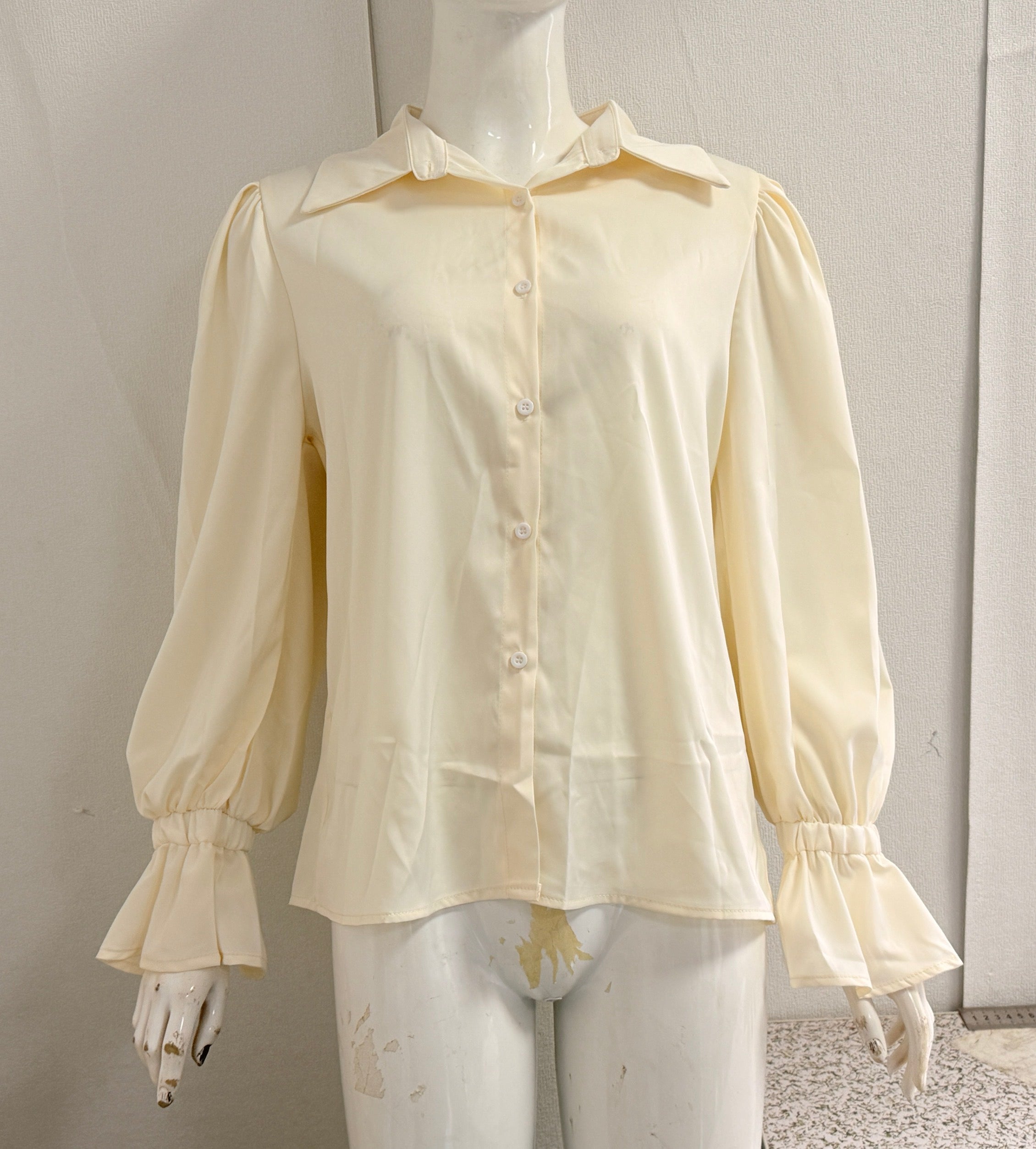 Puff Sleeve Ruffle Blouse