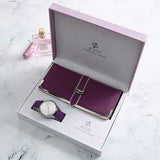 Lovemi - Produkt Trendy Fashion Wallet Uhrenset Box mit exquisiter Geschenkbox Valentinstagsgeschenk Damen-Geschenkset