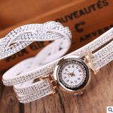 Montre de mode montre de mode pour dames, montre de mode à enroulement de ceinture en polyuréthane torsadé en diamant