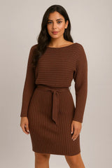 2pcs Anzug Frauen solide Streifen langärmelige Top und engen Strapsrock Mode Herbst Winter schlanke Kleidung