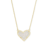 Lovemi – Herzförmige Halskette, verstellbar, Pfirsichherz, Naturstein, Schlüsselbeinkette, Liebeshalskette für Frauen, Valentinstag