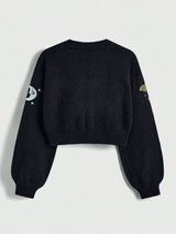 Sun & Moon Embroidered Cardigan