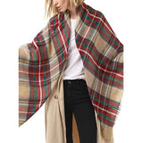 Plaid Cashmere-Feel Blanket Scarf