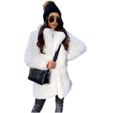 Chic Faux Fur Lapel Coat for Women