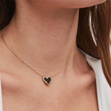 Lovemi – Herzförmige Halskette, verstellbar, Pfirsichherz, Naturstein, Schlüsselbeinkette, Liebeshalskette für Frauen, Valentinstag