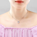 Lovemi - Herz Halskette S925 Sterling Silber