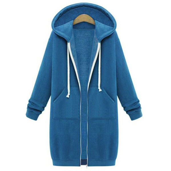 Hooded Fleece Longline Jacket