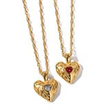 Lovemi – Herzförmige Halskette aus Legierung mit Diamant, modische Halskette im INS-Stil, Liebe zum Valentinstag