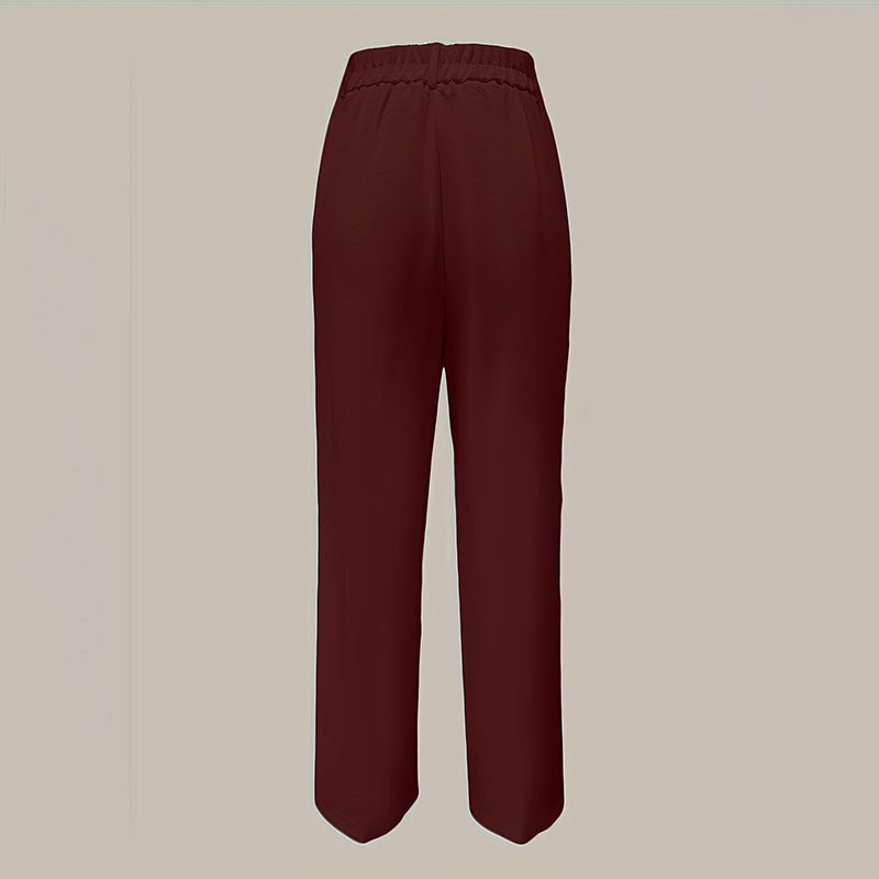 High Waisted Wide Leg Trousers