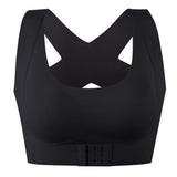 Women's Push-Up Bra with Posture Corrector | Front Closure Cross-Back Bralette