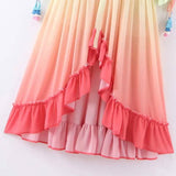 Lovemi - Mehrfarbiges Sommerkleid mit Farbverlauf - Ein romantisches Boho-Strandvergnügen