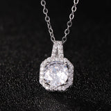 Lovemi -  Perfume Bottle Pendant Necklace Women's Full Diamond