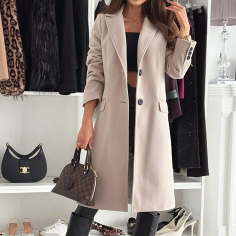 Notch Lapel Trench Coat