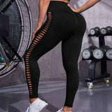 Lovemi - Yogahose mit Batikmuster und hoher Taille, Po-Lift, nahtlose Sport-Fitness-Leggings, schmale Hose für Damen, enge Hose