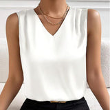 Satin V-Neck Camisole Tank