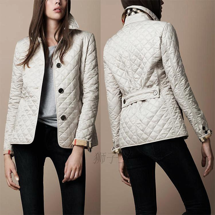 Chic Lapel Cotton Padded Jacket