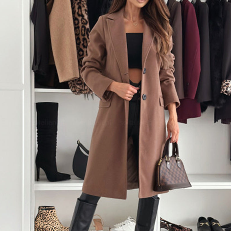 Notch Lapel Trench Coat