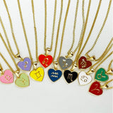 Lovemi - 12 Constellation Love Necklace Ins personalisierte herzförmige Halskette Schlüsselbeinkette Modeschmuck für Frauen zum Valentinstag