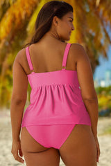 Full Size Adjustable Strap Tankini Set-2