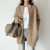 Chic Woolen Long Coat for Women