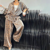 Leopard Print Lounge Set