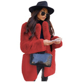 Chic Faux Fur Lapel Coat for Women