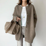 Chic Woolen Long Coat for Women