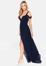 LOVEMI  0 Long Floor Length Elegant Greek Style Chiffon Pleated Dress
