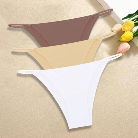 3Pcs/Set Women Seamless Panties Sexy Ultra-thin Briefs-Set 2-4