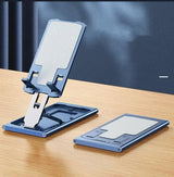 Aluminum Alloy Mobile Phone Stand Desktop Office Portable-Blue-3