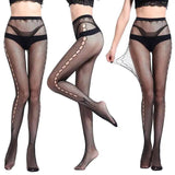 Base Stockings Semi-permeable Lace Sexy Polyester Stockings-A-1