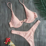 Bikini sexy multi-color optional swimsuit-Pink-4