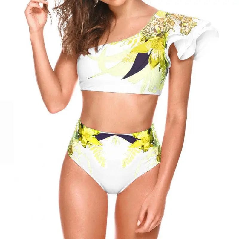 LOVEMI  Bikinis Yellow / S Lovemi -  Women's Sexy Two-piece Swimwear Floral Print Swimsuit Bikini