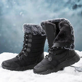 LOVEMI  Boots Lovemi -  Winter Snow Boots Lace-up Platform Boots Fuzzy Shoes Women