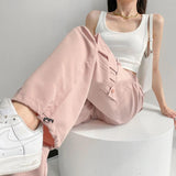 LOVEMI  cargo Lovemi -  Low-waisted Drawstring Three-dimensional Pocket Work Pants For Women