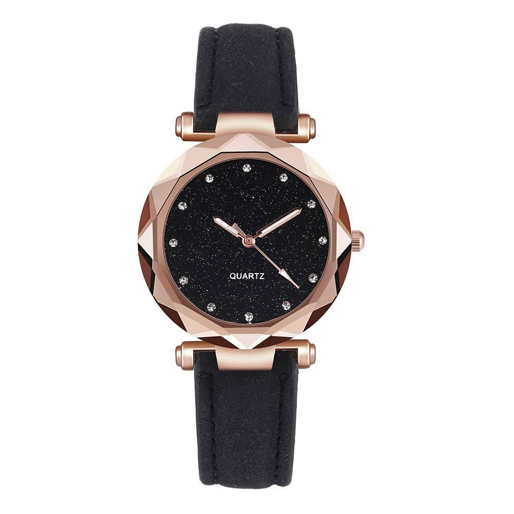 Casual Women Romantic Starry Sky Wrist Watch Leather-10