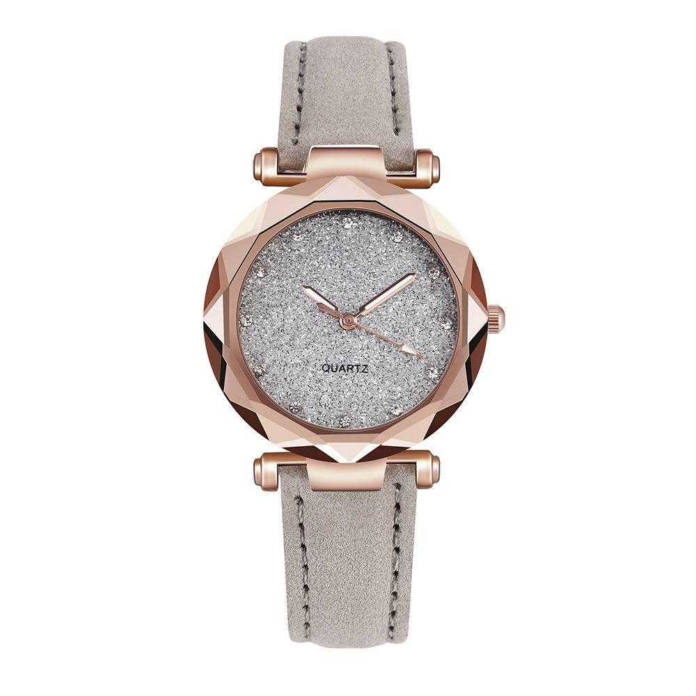 Casual Women Romantic Starry Sky Wrist Watch Leather-9