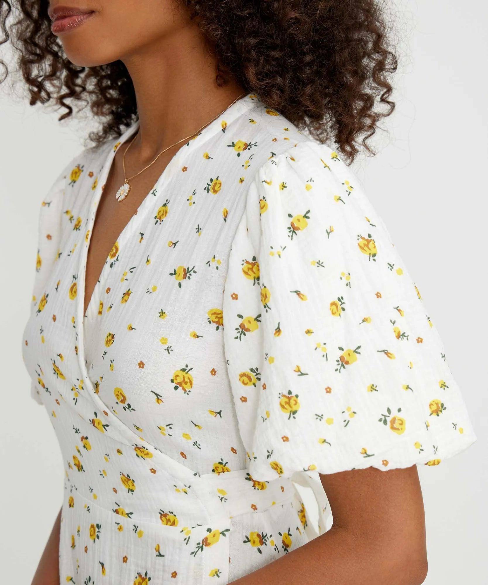 Casual Women's Summer Dresses 100% Cotton Floral Print-8