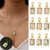 Chic Alphabet Initial Pendants: Elegant Jewelry Gifts-1