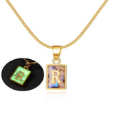 Chic Alphabet Initial Pendants: Elegant Jewelry Gifts-R-10