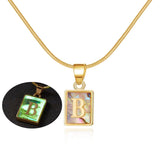 Chic Alphabet Initial Pendants: Elegant Jewelry Gifts-B-12