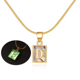 Chic Alphabet Initial Pendants: Elegant Jewelry Gifts-D-14