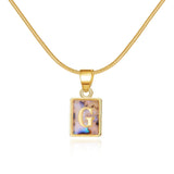 Chic Alphabet Initial Pendants: Elegant Jewelry Gifts-G-16