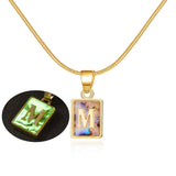 Chic Alphabet Initial Pendants: Elegant Jewelry Gifts-M-21